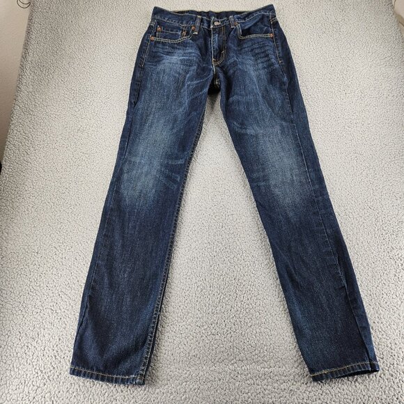 Levi's Other - Sold Levis 511 Jeans Mens 32x34 Dark Blue Denim Slim Fit Straight Leg